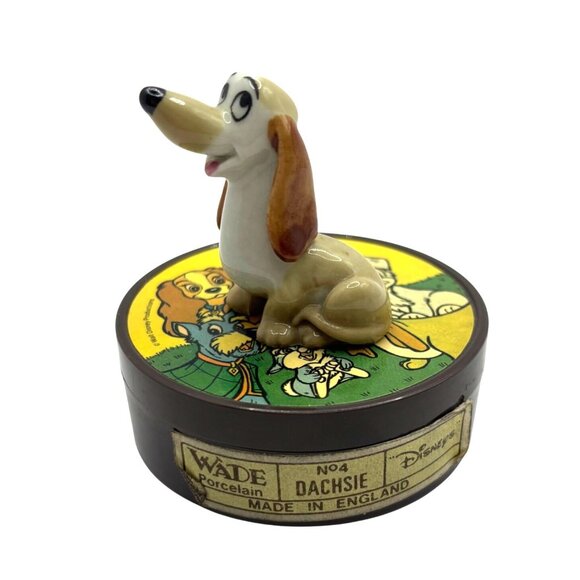 VTG WADE England Hatbox Series DACHSIE #4 from Disney's Lady and the Tramp Box - Picture 8 of 8